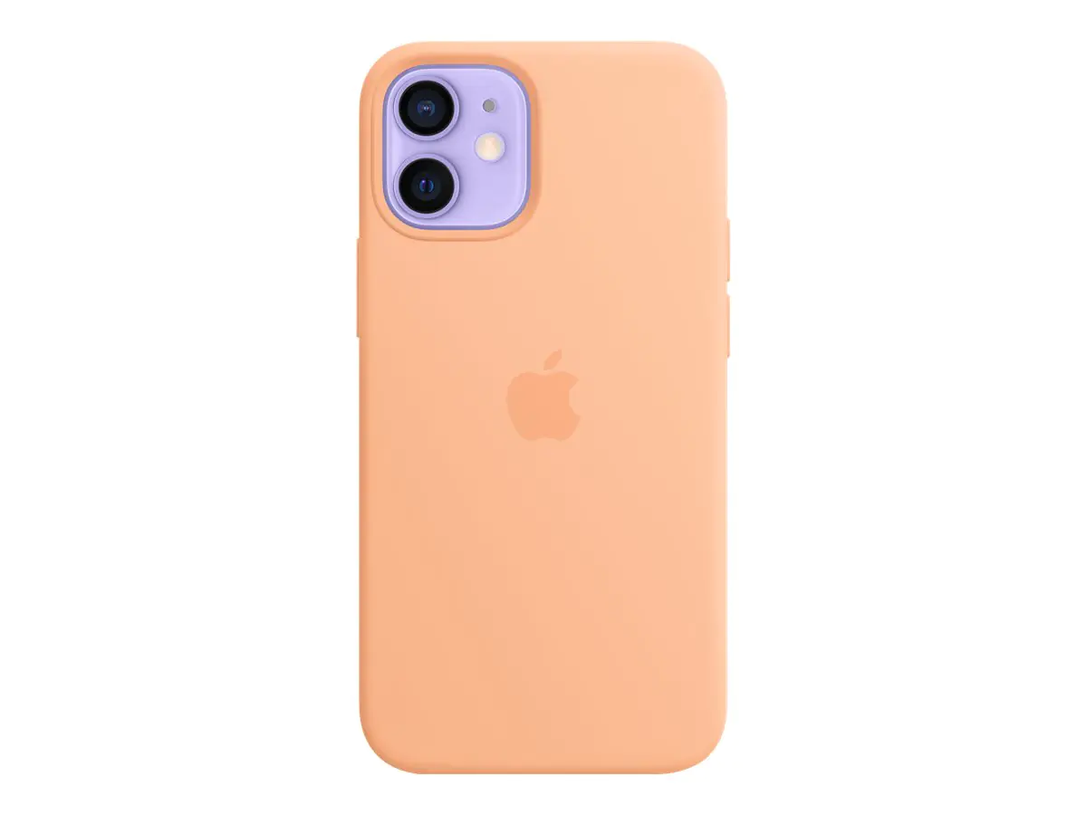 Apple - Hintere Abdeckung für Mobiltelefon - mit MagSafe - Silikon - Cantaloupe - für iPhone 12 mini