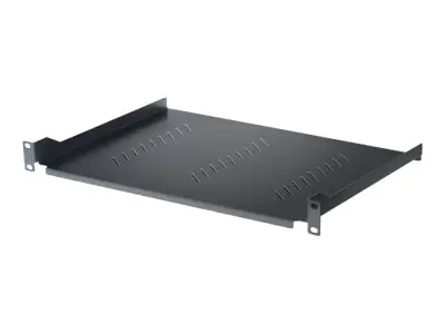 Intellinet 19" Cantilever Shelf, 2U, Fixed, Depth 350mm, Max 15kg, Black, Three Year Warranty - Rack - Regal - Schwarz, RAL 9005 - 2U - 48.3 cm (19")