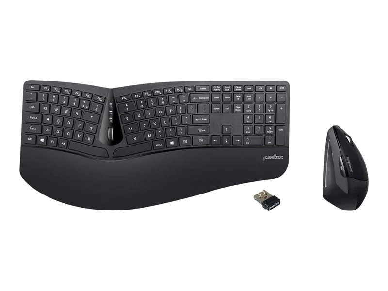 Perixx PERIDUO-605 - Tastatur-und-Maus-Set - mit Scroll-Rädchen - kabellos - 2.4 GHz - Schwarz Perixx PERIDUO-605 - Tastatur-und-Maus-Set - mit Scroll-Rädchen - kabellos - 2.4 GHz - Schwarz