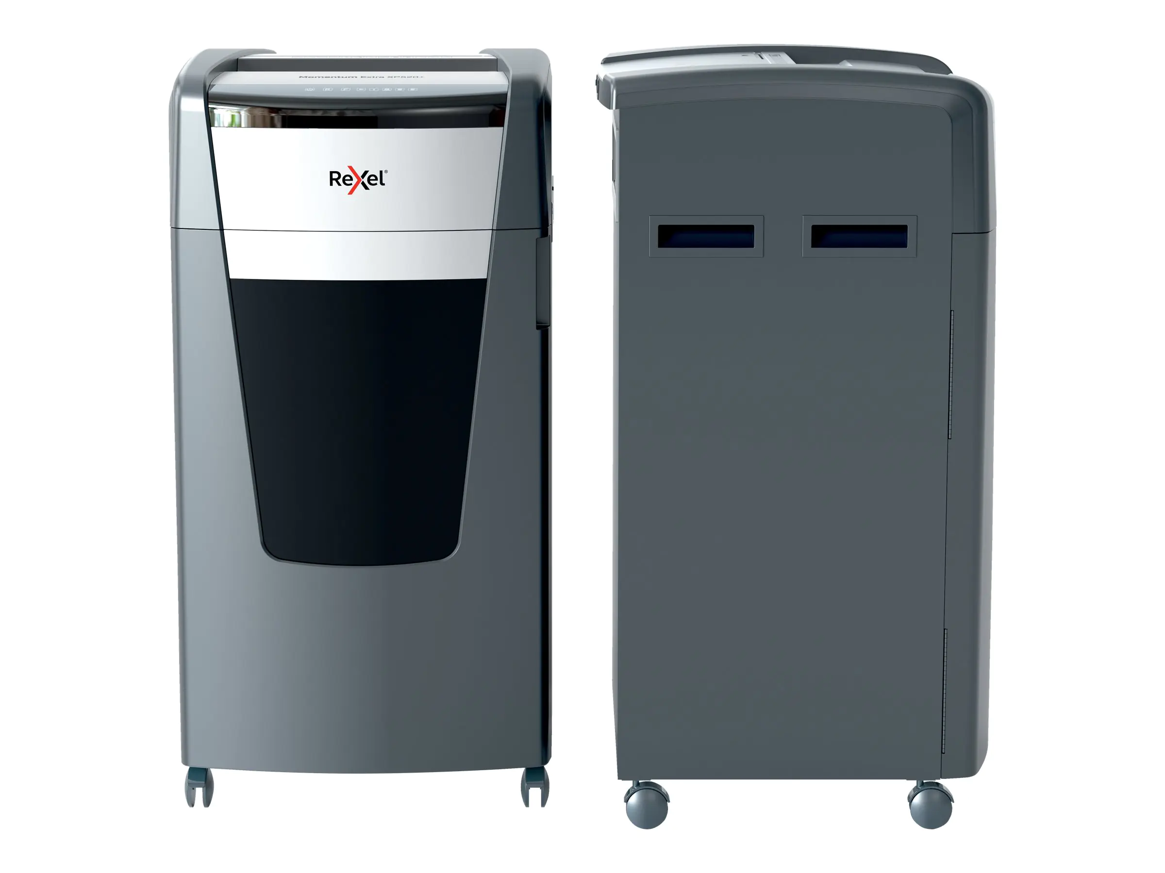 Rexel® Aktenvernichter Momentum Extra XP520+ P-5 Papier, Heftklammern, Büroklammern, Kreditkarten, CDs/DVDs Partikelschnitt 21 Bl. (70 g/m²) schwarz