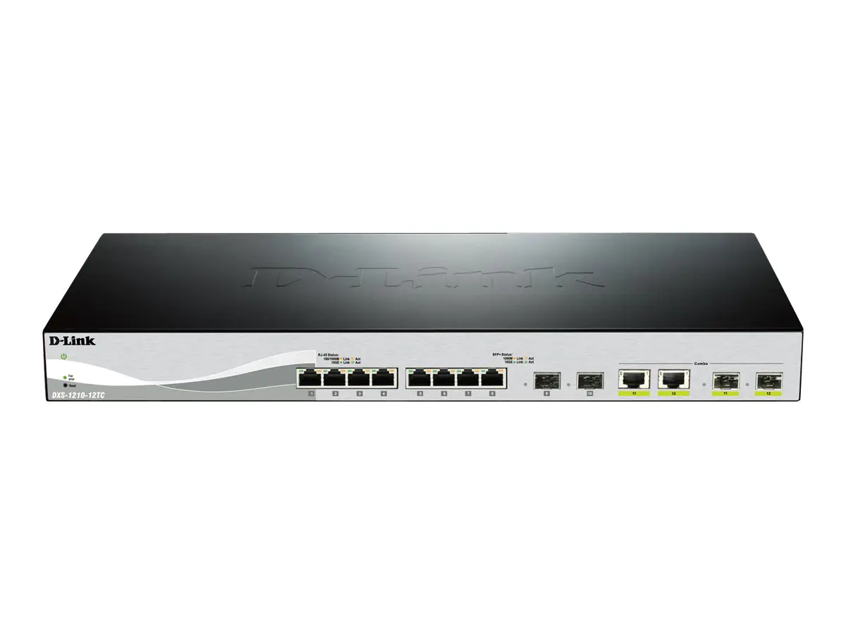 D-Link Web Smart - Switch - verwaltet - an Rack montierbar DXS-1210-12TC
