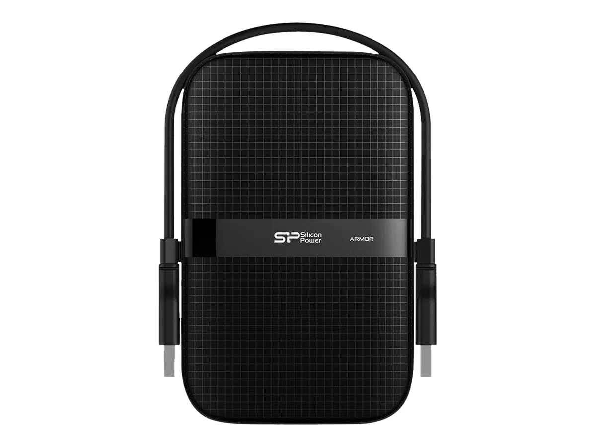 Silicon Power Armor A60 - Festplatte - 1 TB - extern (tragbar) - 2.5" (6.4 cm) - USB 3.2 Gen 1 - Schwarz
