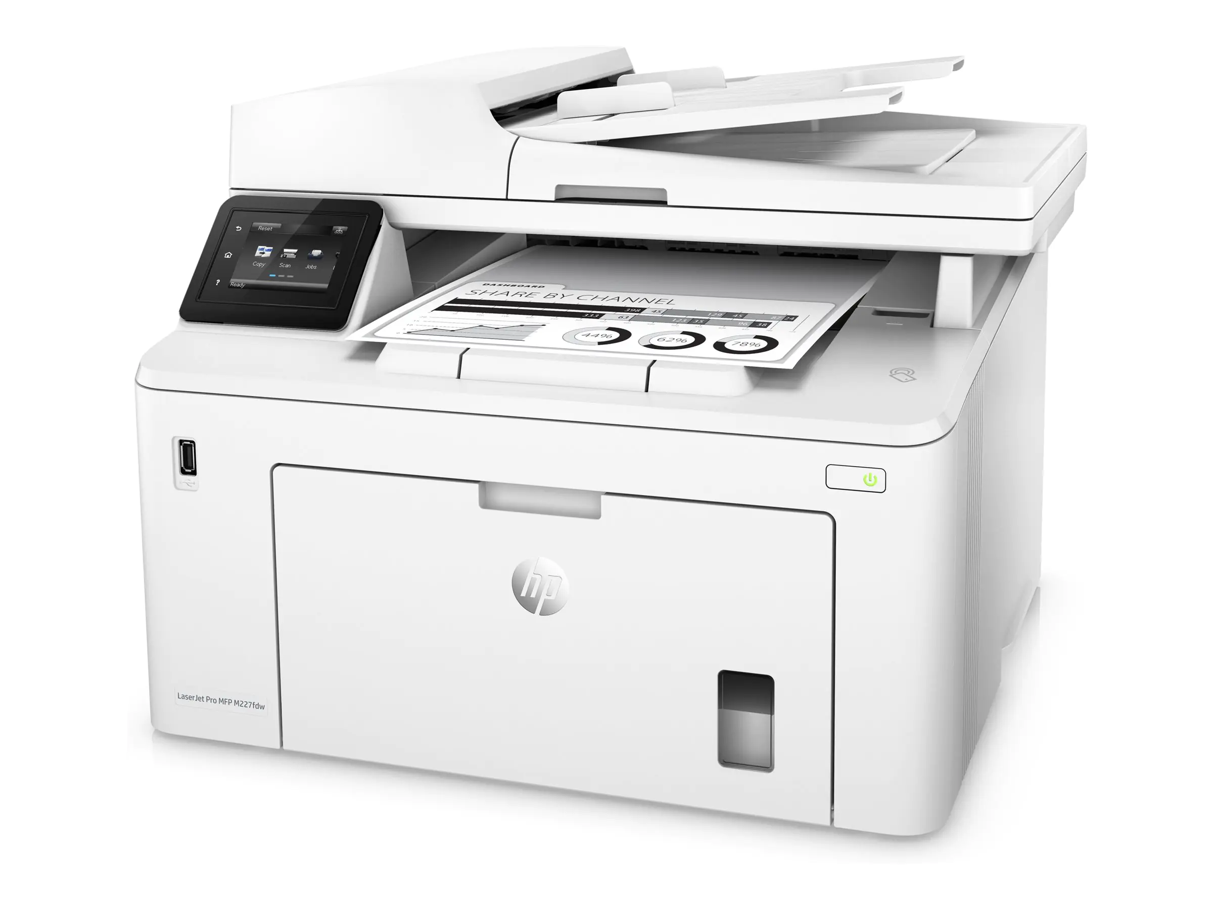 HP LaserJet Pro MFP M227fdw - Multifunktionsdrucker - s/w - Laser - Legal (216 x 356 mm) (Original) - A4/Legal (Medien) - bis zu 28 Seiten/Min. (Kopieren) - bis zu 28 Seiten/Min. (Drucken) - 260 Blatt - 33.6 Kbps - USB 2.0, LAN, Wi-Fi(n), NFC