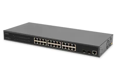 DIGITUS 24 Port L2 Managed Gigabit Ethernet PoE Switch