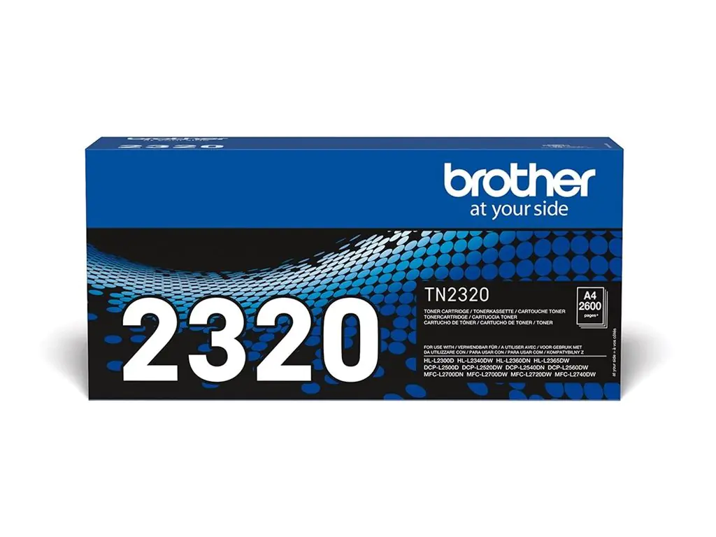 Brother TN2320 - Schwarz - Original - Tonerpatrone - für Brother DCP-L2500, L2520, L2560, HL-L2300, L2340, L2360, L2365, MFC-L2700, L2720, L2740