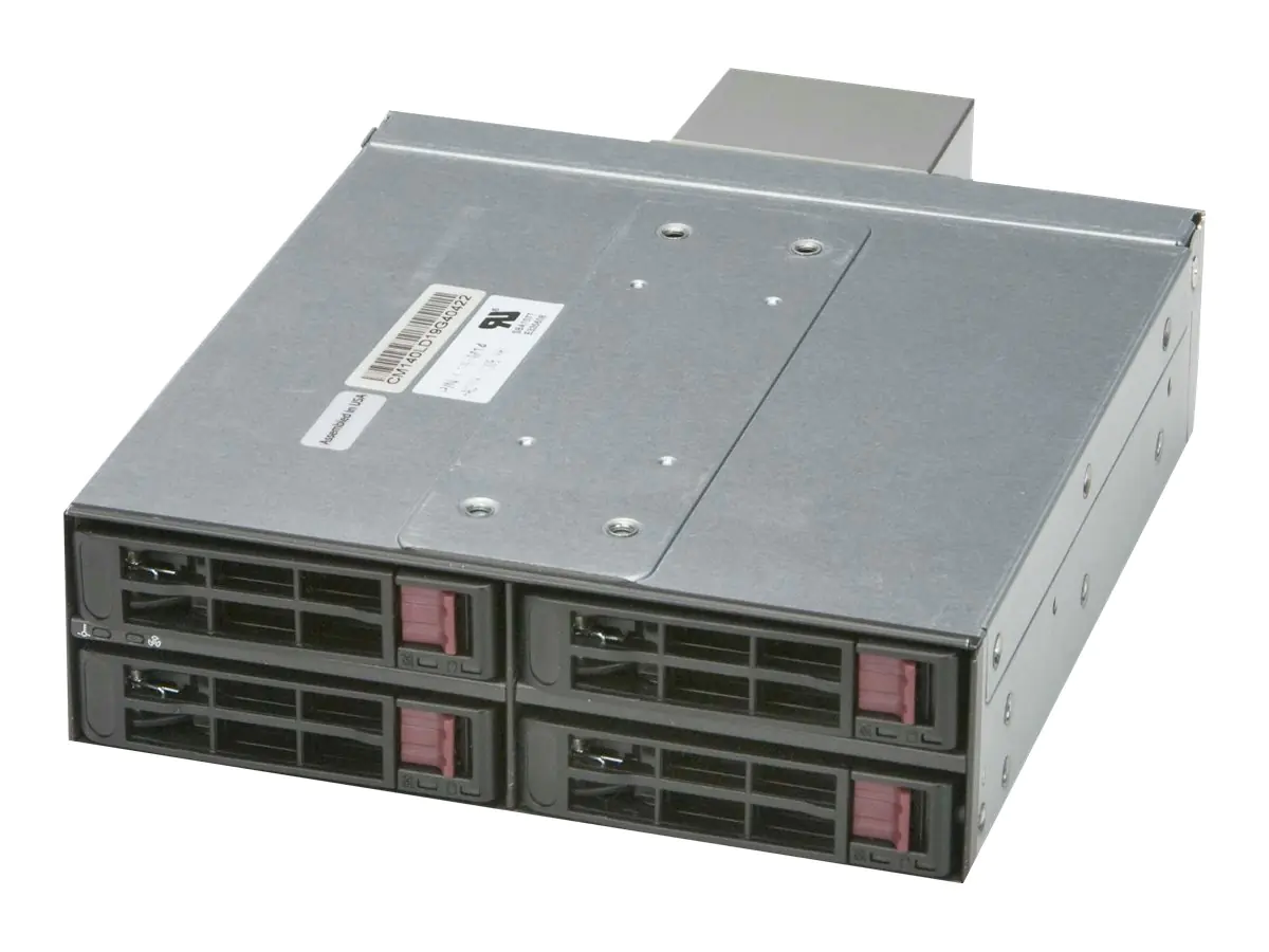 Supermicro Mobile Rack CSE-M14TQC - Gehäuse für Speicherlaufwerke mit Lüfter - 2.5" (6.4 cm) - Schwarz