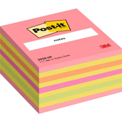 Post-it Haftnotizwürfel 2028NP 76x45x76mm 450Blatt neonpink Post-it Haftnotizwürfel 2028NP 76x45x76mm 450Blatt neonpink