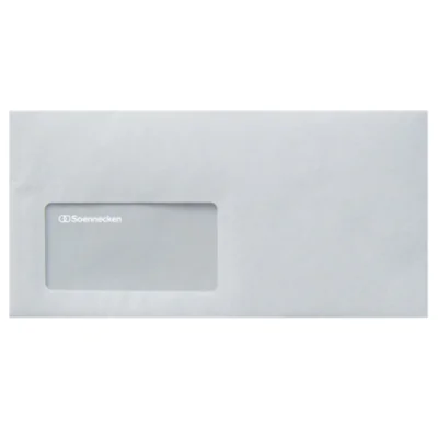 Soennecken Briefhülle 1305 DIN lang 80g mF hk hf weiß 1.000 St./Pack. Soennecken Briefhülle 1305 DIN lang 80g mF hk hf weiß 1.000 St./Pack.