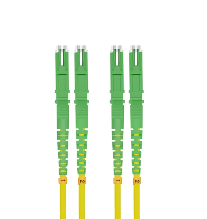 Bayko LWL Patchkabel E2000/APC/E2000/APC (LSH) Duplex, OS2 9/125µm, gelb 5,0m