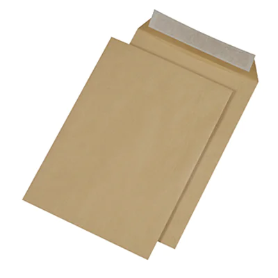 MAILmedia Versandtasche DIN C4 229 x 324 mm (B x H) ohne Fenster 110g/m² mit Haftklebung Natronpapier braun 250 St./Pack.