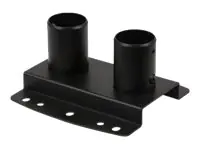 Peerless-AV Modular Series MOD-CPF2 - Montagekomponente (Decken-/Bodenmontageplatte mit zwei Stangen) - für Flachbildschirm / Projektor - schwarze Pulverbeschichtung - Bildschirmgröße: 116.8-228.6 cm (46"-90")
