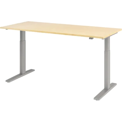Hammerbacher Schreibt. el.180x80cm si/ahorn VXMKA19/3/S