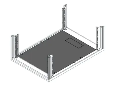 SCHROFF Rack-Bodenplatte - RAL 7021, Black