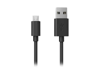 RealPower - USB-Kabel - USB (M) zu Micro-USB Typ B (M) - 60 cm - Schwarz