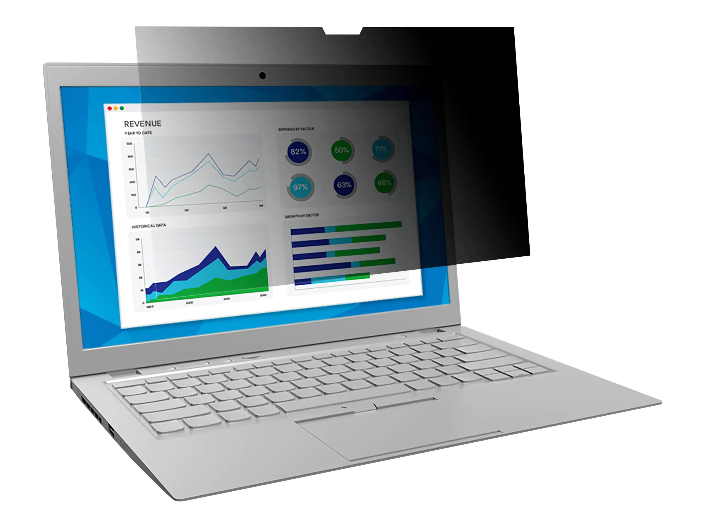 3M Blickschutzfilter für Touch-Laptops for 15.6" Laptops 16:9 with COMPLY Flip Attach - Blickschutzfilter für Notebook - 39,6 cm Breitbild (15,6" Breitbild)