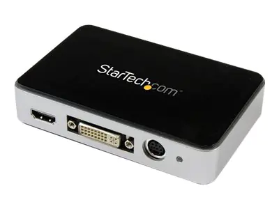 StarTech USB 3.0 HDMI Video Aufnahmegerät - External Capture Card - USB 3.0 Video Grabber - HDMI/DVI/VGA/Component HD PVR Video Capture 1080p @ 60fps (USB3HDCAP) - Videoaufnahmeadapter - USB 3.0 - NTSC, PAL, PAL-M, PAL 60 - Schwarz StarTech USB 3.0 HDMI Video Aufnahmegerät - External Capture Card - USB 3.0 Video Grabber - HDMI/DVI/VGA/Component HD PVR Video Capture 1080p @ 60fps (USB3HDCAP) - Videoaufnahmeadapter - USB 3.0 - NTSC, PAL, PAL-M, PAL 60 - Schwarz