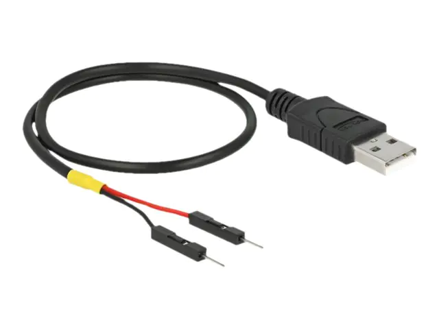 Delock - USB- / Stromkabel - USB (M) zu 2-poliger USB-Header (M) getrennt - 30 cm - Schwarz
