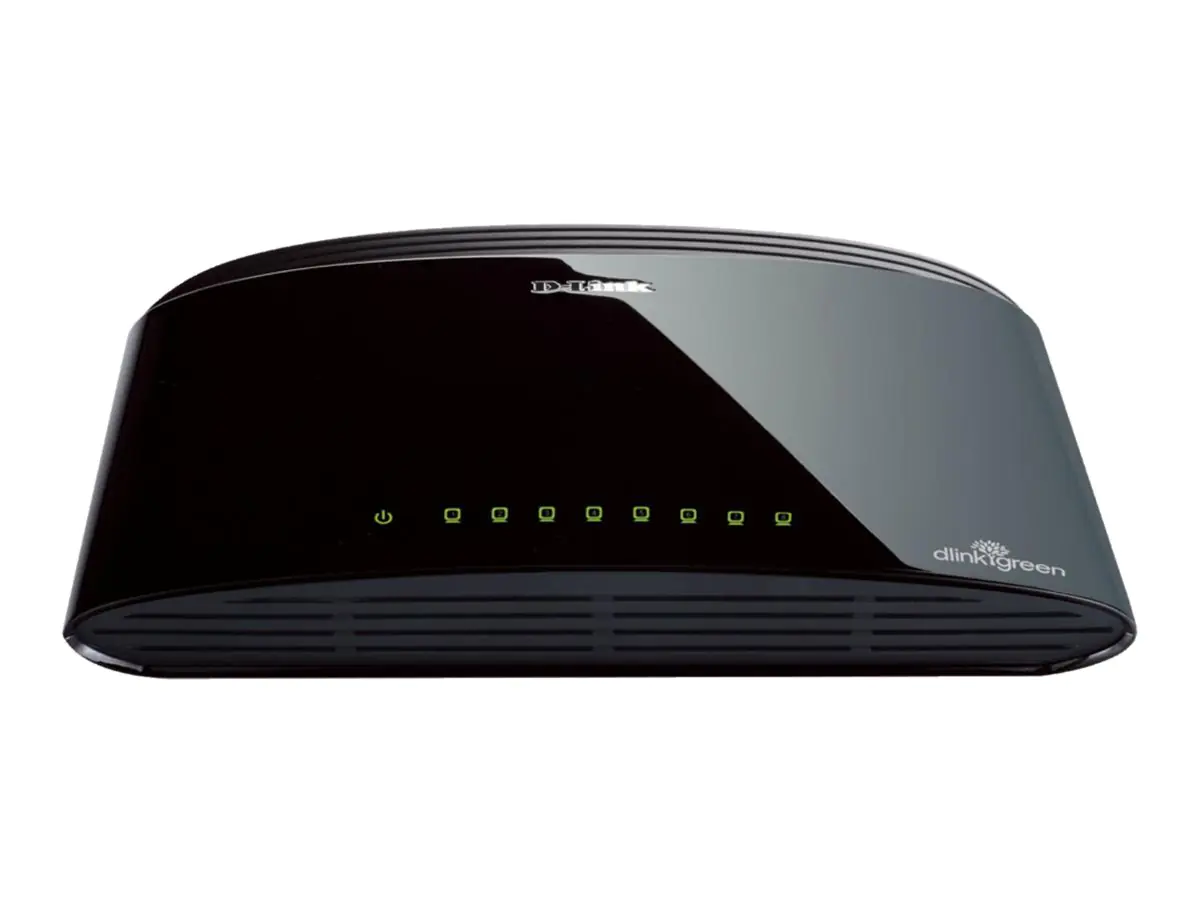 D-Link DES 1008D - Switch - unmanaged - 8 x 10/100 - Desktop