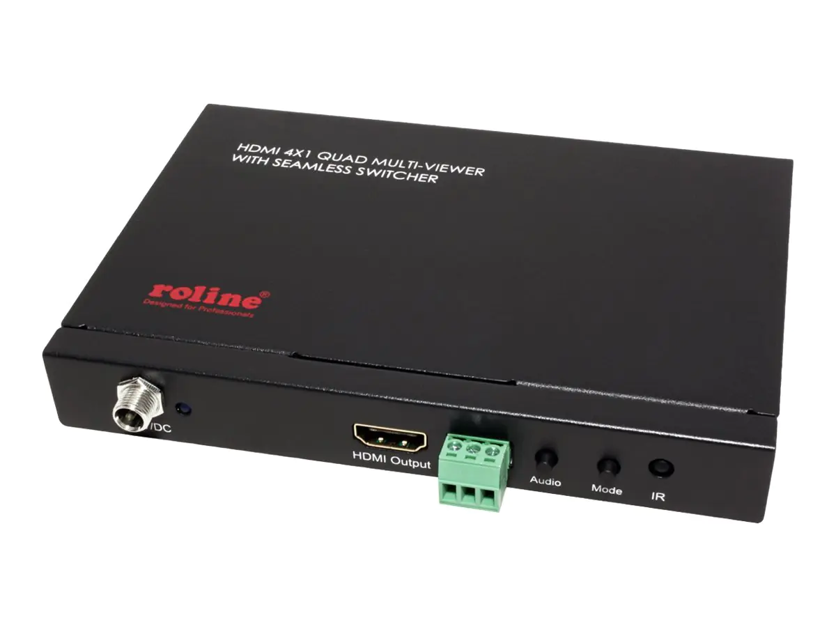 ROLINE - Video/Audio-Schalter - 4 x HDMI - Desktop