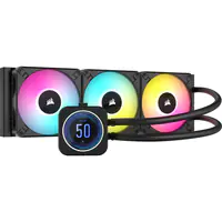 CORSAIR iCUE H150i ELITE LCD XT - Prozessor-Flüssigkeitskühlsystem - Kühlergröße: 360 mm - (für: LGA1700, LGA1200, LGA1150, LGA1151, LGA1155, LGA1156, LGA1366, LGA2011, LGA2066, AM4, AM3, AM5, sTRX4, sTR4) - 120 mm