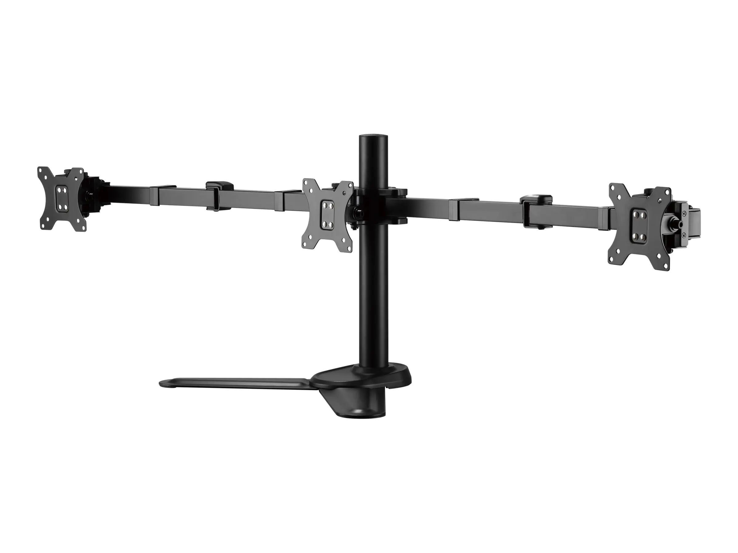 Equip Pro - Aufstellung - neigbar - für 3 LCD-Anzeigen - Schwarz - Bildschirmgröße: 43.2-68.6 cm (17"-27") - Montageschnittstelle: bis zu 100 x 100 mm - Schreibtisch