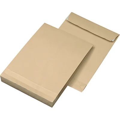 MAILmedia Faltentasche DIN B4 ohne Fenster 120g/m² mit Haftklebung Natronpapier braun 100 St./Pack. MAILmedia Faltentasche DIN B4 ohne Fenster 120g/m² mit Haftklebung Natronpapier braun 100 St./Pack.
