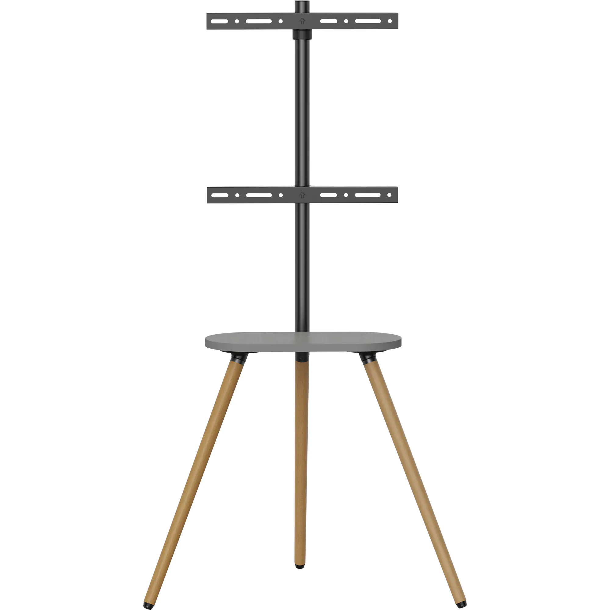InLine woodstand II - TV-Standfuß mit Ablage - Dreibein - 43"-65" (110-165cm)