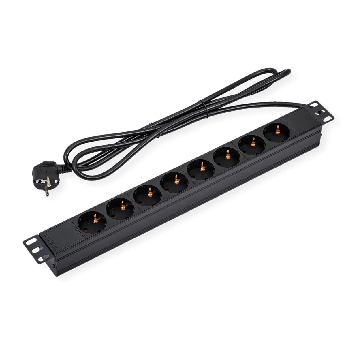 VALUE Steckdosenleiste - Wechselstrom 250 V - 4000 Watt - Eingabe, Eingang Typ F/E - Ausgangsanschlüsse: 8 (8 x CEE 7/3) 19.99.1632