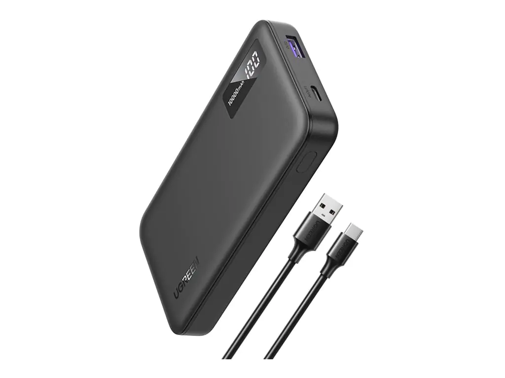 Ugreen 25742, 10000 mAh, Lithium-Ion (Li-Ion), Hisilicon FCP, Power Delivery, Power Delivery 3.0, Quick Charge 2.0, Quick Charge 3.0, 14,4 V, Schwarz