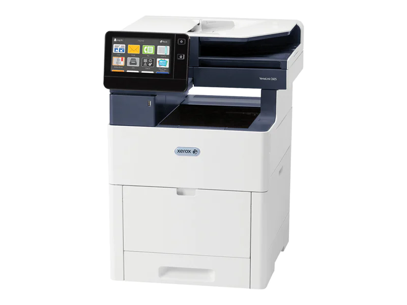 Xerox VersaLink C605V/X - Multifunktionsdrucker - Farbe - LED - 216 x 356 mm (Original) - A4/Legal (Medien) - bis zu 53 Seiten/Min. (Kopieren) - bis zu 53 Seiten/Min. (Drucken) - 700 Blatt - 33.6 Kbps - Gigabit LAN, USB-Host, NFC, USB 3.0 - Sold