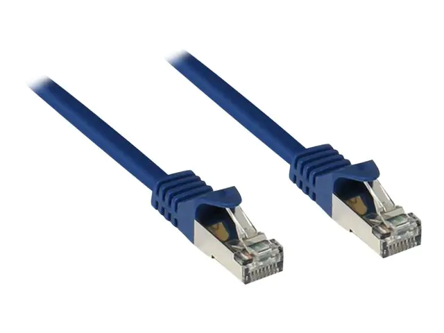 Good Connections - Patch-Kabel - RJ-45 (M) zu RJ-45 (M) - 2 m - SFTP, PiMF - CAT 7 - halogenfrei, geformt, ohne Haken - Blau