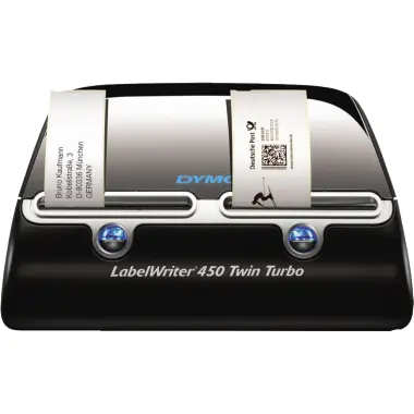 DYMO LabelWriter 450 Twin Turbo - Etikettendrucker - Thermodirekt - Rolle (6,2 cm) - 600 x 300 dpi - bis zu 71 Etiketten/Min. - Kapazität: 2 Rollen - USB DYMO LabelWriter 450 Twin Turbo - Etikettendrucker - Thermodirekt - Rolle (6,2 cm) - 600 x 300 dpi - bis zu 71 Etiketten/Min. - Kapazität: 2 Rollen - USB