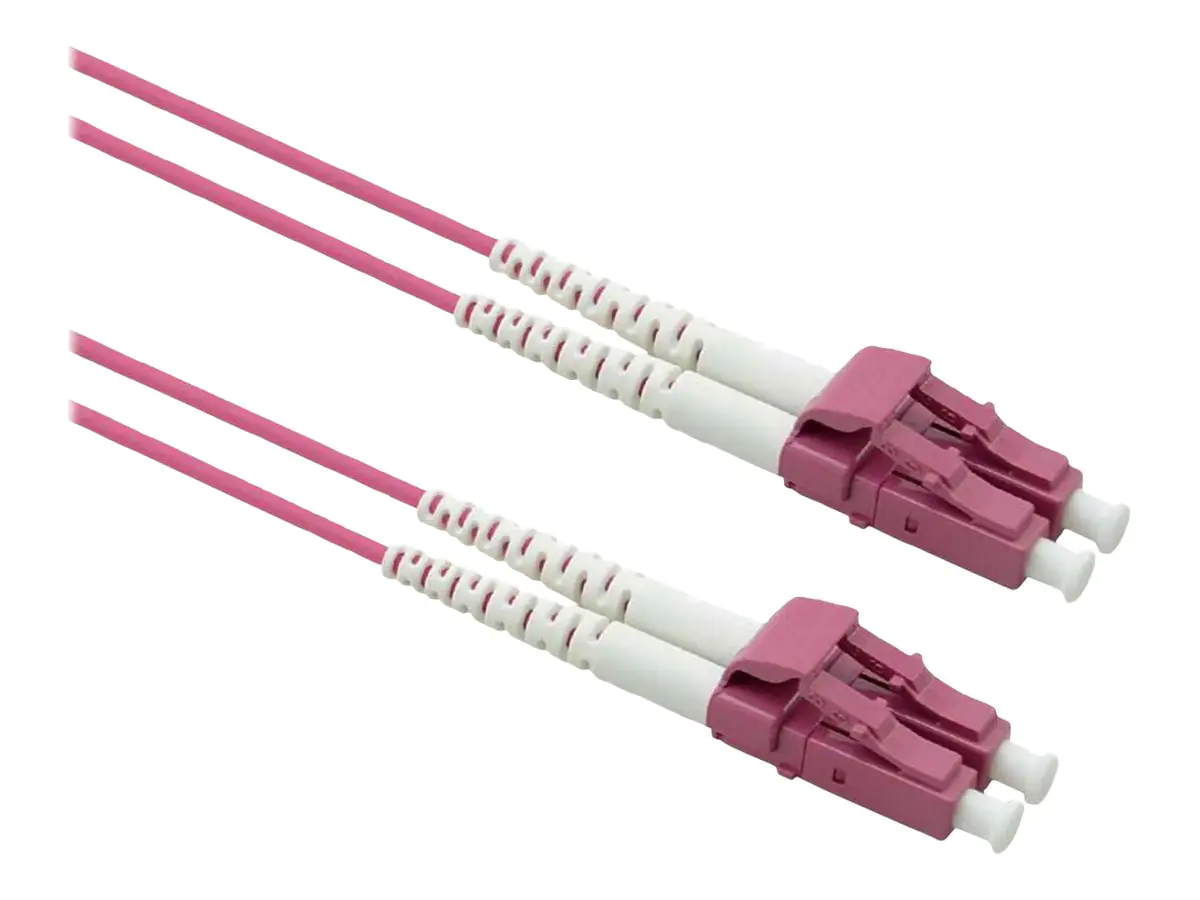 Roline - Patch-Kabel - LC Multi-Mode (M) zu LC Multi-Mode (M) - 7 m - 3 mm - Glasfaser - Duplex - 50/125 Mikrometer - OM4 - halogenfrei, Innen, ohne Haken - violett Roline - Patch-Kabel - LC Multi-Mode (M) zu LC Multi-Mode (M) - 7 m - 3 mm - Glasfaser - Duplex - 50/125 Mikrometer - OM4 - halogenfrei, Innen, ohne Haken - violett