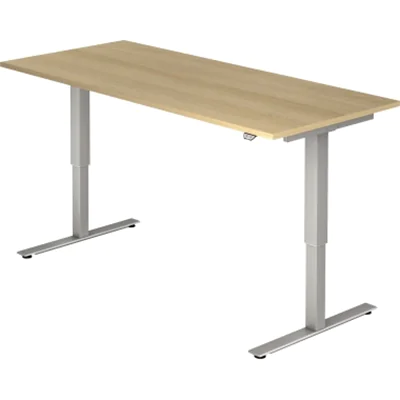 Hammerbacher elektrisch höhenverstellbarer Schreibtisch VXMST19/E/S eiche