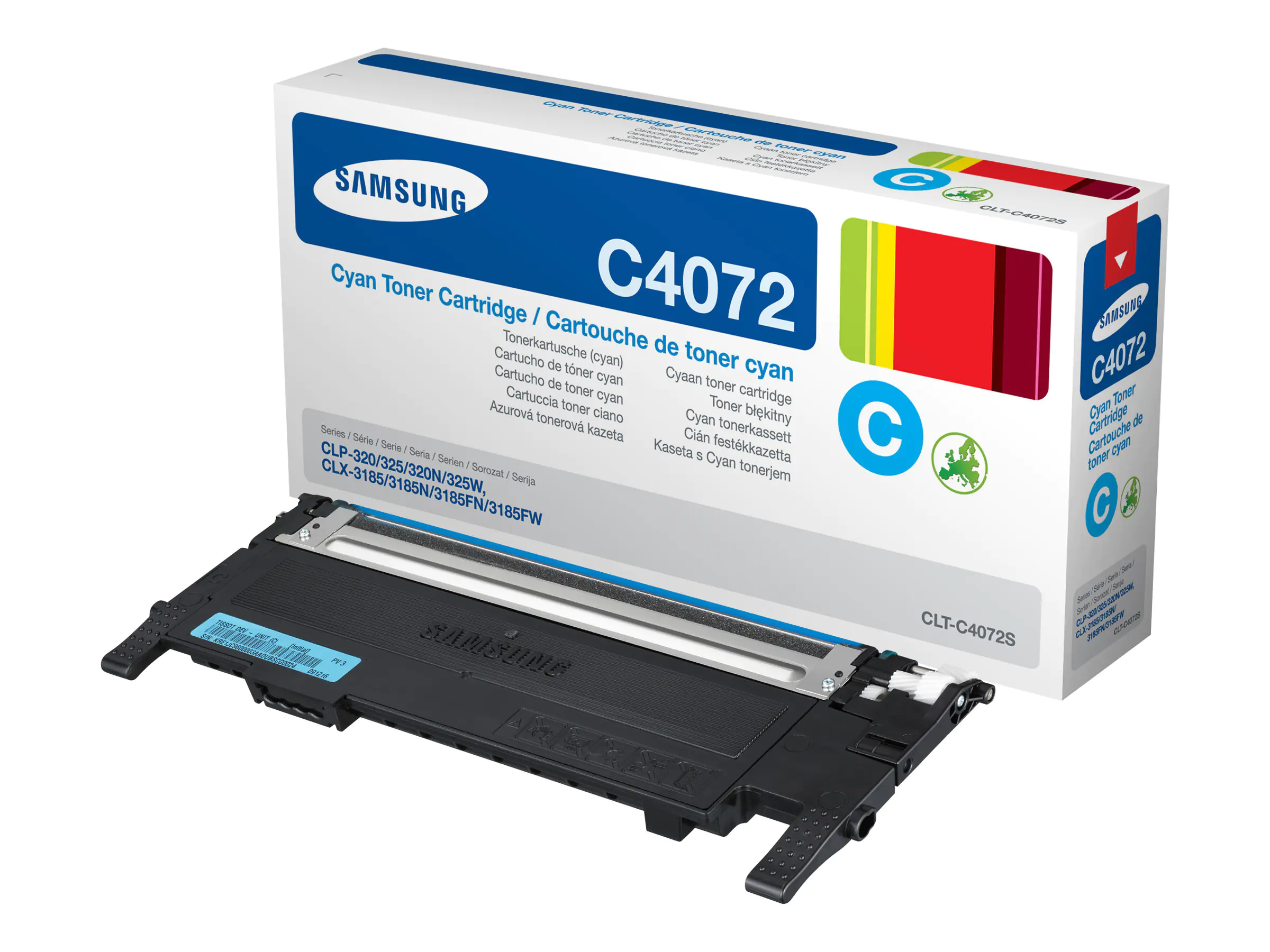 Samsung CLT-C4072S - Cyan - Original - Tonerpatrone - für CLP-320, 320N, 325, 325W; CLX-3185, 3185FN, 3185FW, 3185N, 3185W Samsung CLT-C4072S - Cyan - Original - Tonerpatrone - für CLP-320, 320N, 325, 325W; CLX-3185, 3185FN, 3185FW, 3185N, 3185W