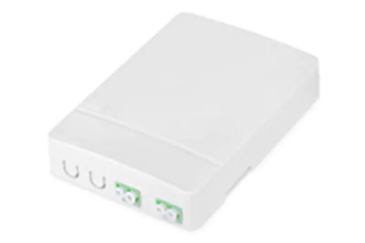 DIGITUS FTTH Enclosure with 2x LC APC DX adapter Surface mount