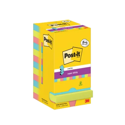 Post-it Haftnotiz Super Sticky Z-Notes Cosmic Collection 76 x 76 mm (B x H) farbig sortiert 90 Bl./Block 12 Block/Pack. Post-it Haftnotiz Super Sticky Z-Notes Cosmic Collection 76 x 76 mm (B x H) farbig sortiert 90 Bl./Block 12 Block/Pack.