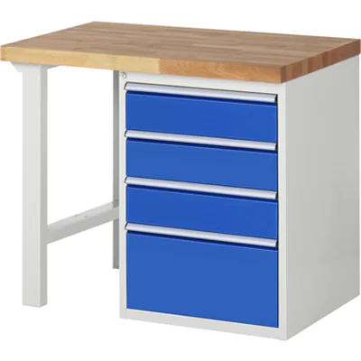 RAU Werkbank 7000 1.000 x 890 x 700 mm (B x H x T) enzianblau lichtgrau