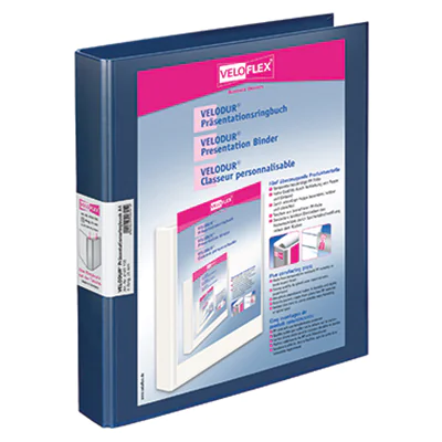 Veloflex Präsentationsringbuch VELODUR 4143150 A4 4-Rg 25mm blau Veloflex Präsentationsringbuch VELODUR 4143150 A4 4-Rg 25mm blau