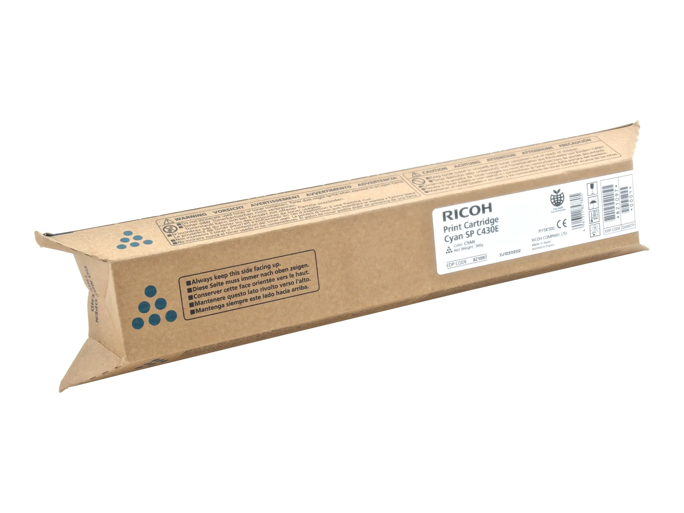 Ricoh - Cyan - Original - Tonerpatrone - für Ricoh Aficio SP C430DN Ricoh - Cyan - Original - Tonerpatrone - für Ricoh Aficio SP C430DN