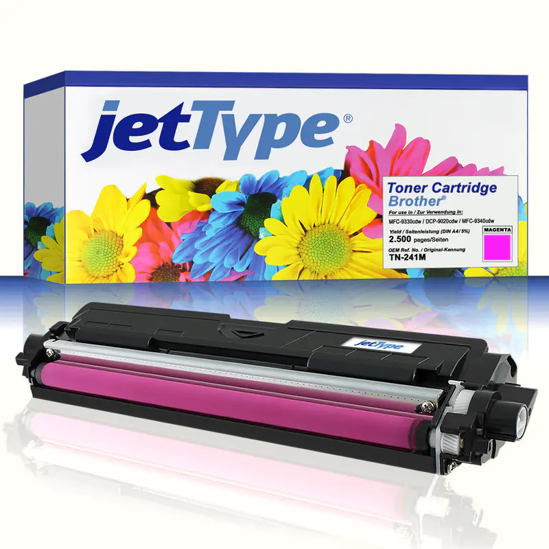 jetType Toner kompatibel zu Brother TN-241M Magenta 1.400 Seiten 1 Stück jetType Toner kompatibel zu Brother TN-241M Magenta 1.400 Seiten 1 Stück