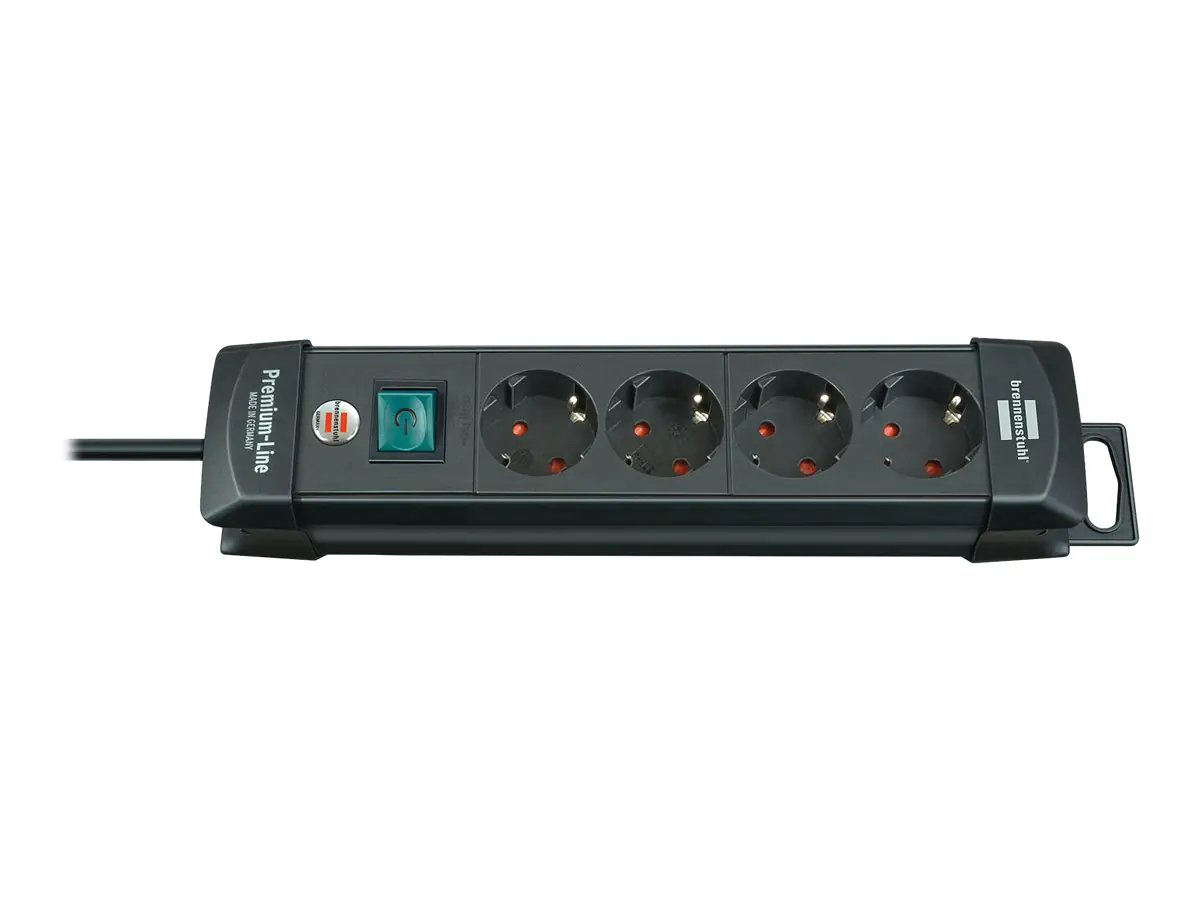 brennenstuhl Steckdosenleiste Premium-Line 1951140100 4fach sw