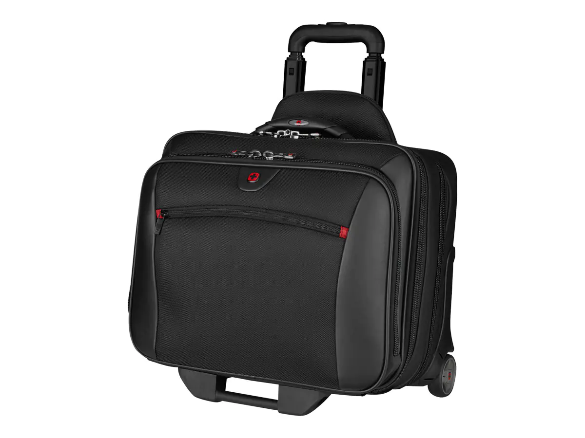 Wenger POTOMAC 2-Piece Business Set with Comp-U-Roller - Notebook-Tasche - 43.2 cm (17") - Schwarz - mit 15.4" Laptop Case