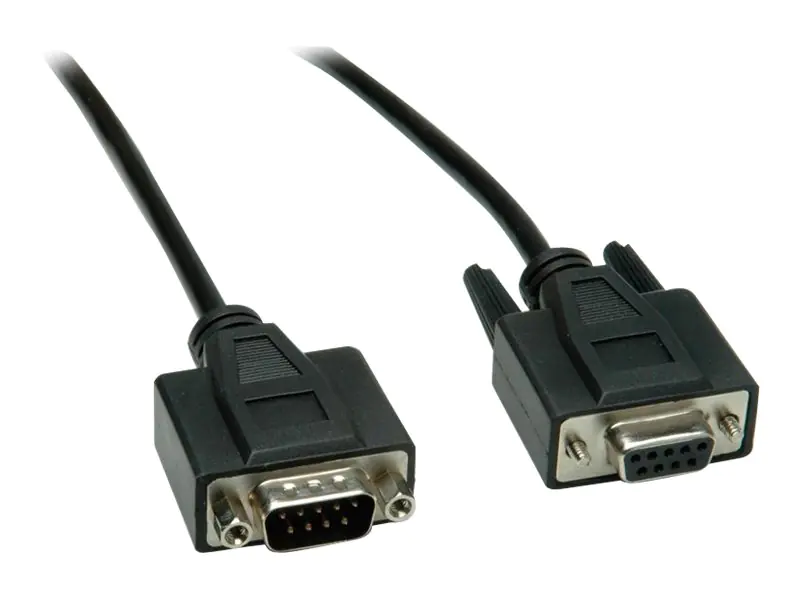 VALUE - Serieller Gender Changer - DB-9 (M) zu DB-9 (W) - 1 m - Schwarz