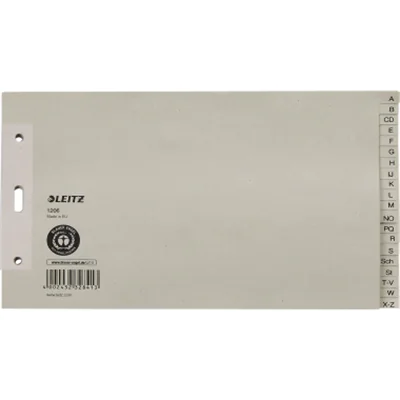Leitz Register 12060085 A-Z DIN A5 24x14cm 20teilig Papier grau Leitz Register 12060085 A-Z DIN A5 24x14cm 20teilig Papier grau