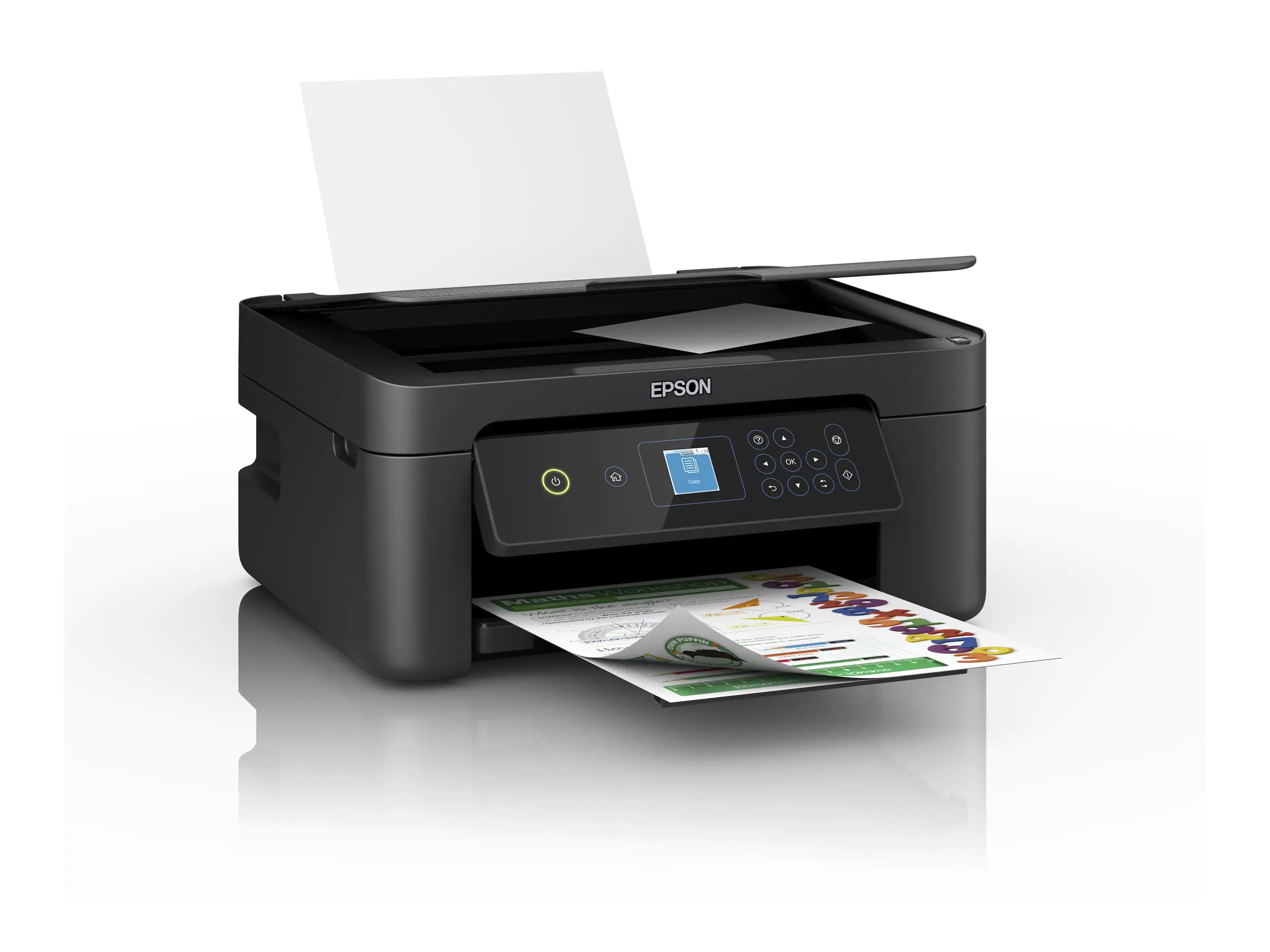 Epson Expression Home XP-3205 - Multifunktionsdrucker - Farbe - Tintenstrahl - A4/Legal (Medien) - bis zu 10 Seiten/Min. (Drucken) - 100 Blatt - USB, Wi-Fi - Schwarz