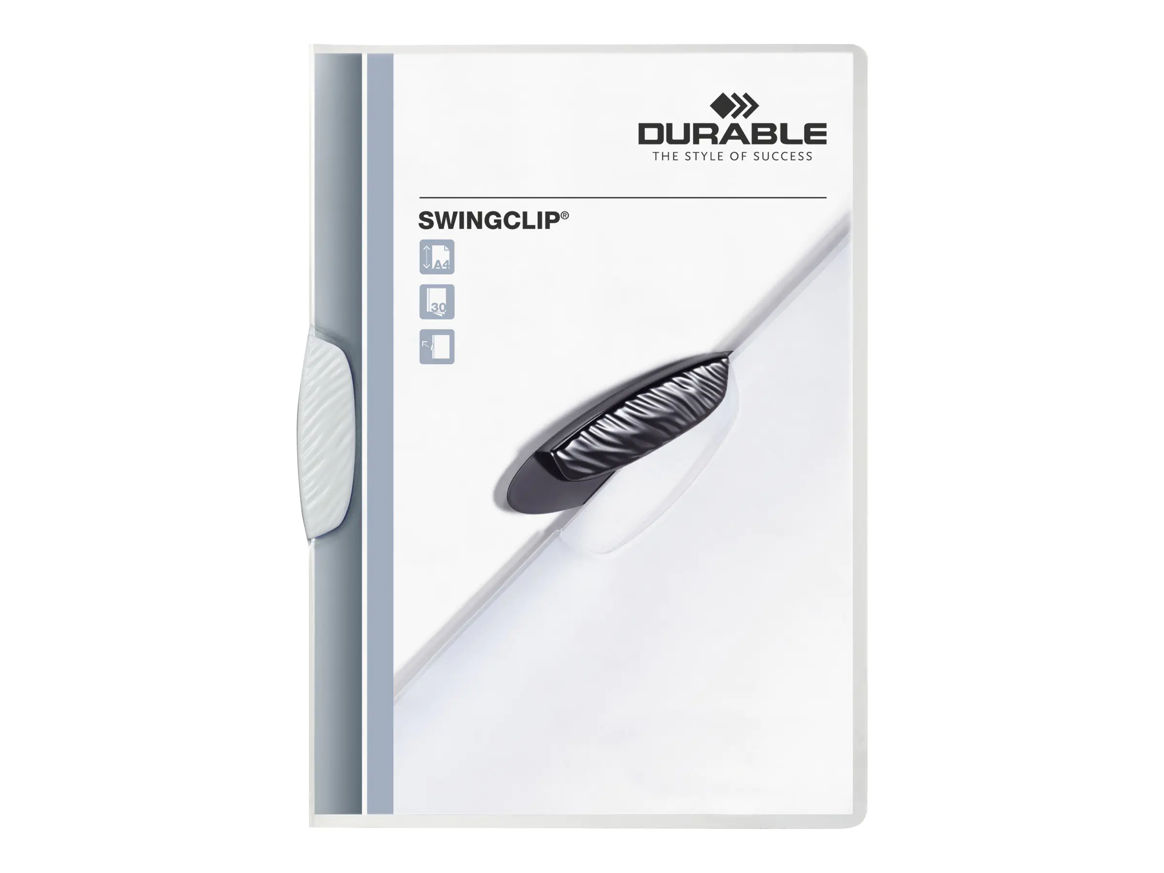 DURABLE Klemmmappe SWINGCLIP 226002 DIN A4 max. 30Bl. Klemme ws