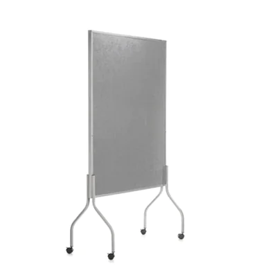 rocada Trennwand mobil 122 x 196 x 49 cm (B x H x T) Schaumstoff/Polyester grau