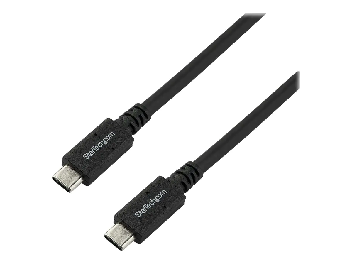 StarTech USB-C auf USB-C Kabel mit 5A Power Delivery - St/St - 1,8m - USB 3.0 (5Gbit/s) - USB-IF zertifiziert - USB Typ C Kabel - USB-Kabel - 24 pin USB-C (M) gerade zu 24 pin USB-C (M) gerade - USB 3.0 - 5 A - 1.8 m - 4K Unterstützung - Schwarz - für P/N StarTech USB-C auf USB-C Kabel mit 5A Power Delivery - St/St - 1,8m - USB 3.0 (5Gbit/s) - USB-IF zertifiziert - USB Typ C Kabel - USB-Kabel - 24 pin USB-C (M) gerade zu 24 pin USB-C (M) gerade - USB 3.0 - 5 A - 1.8 m - 4K Unterstützung - Schwarz - für P/N