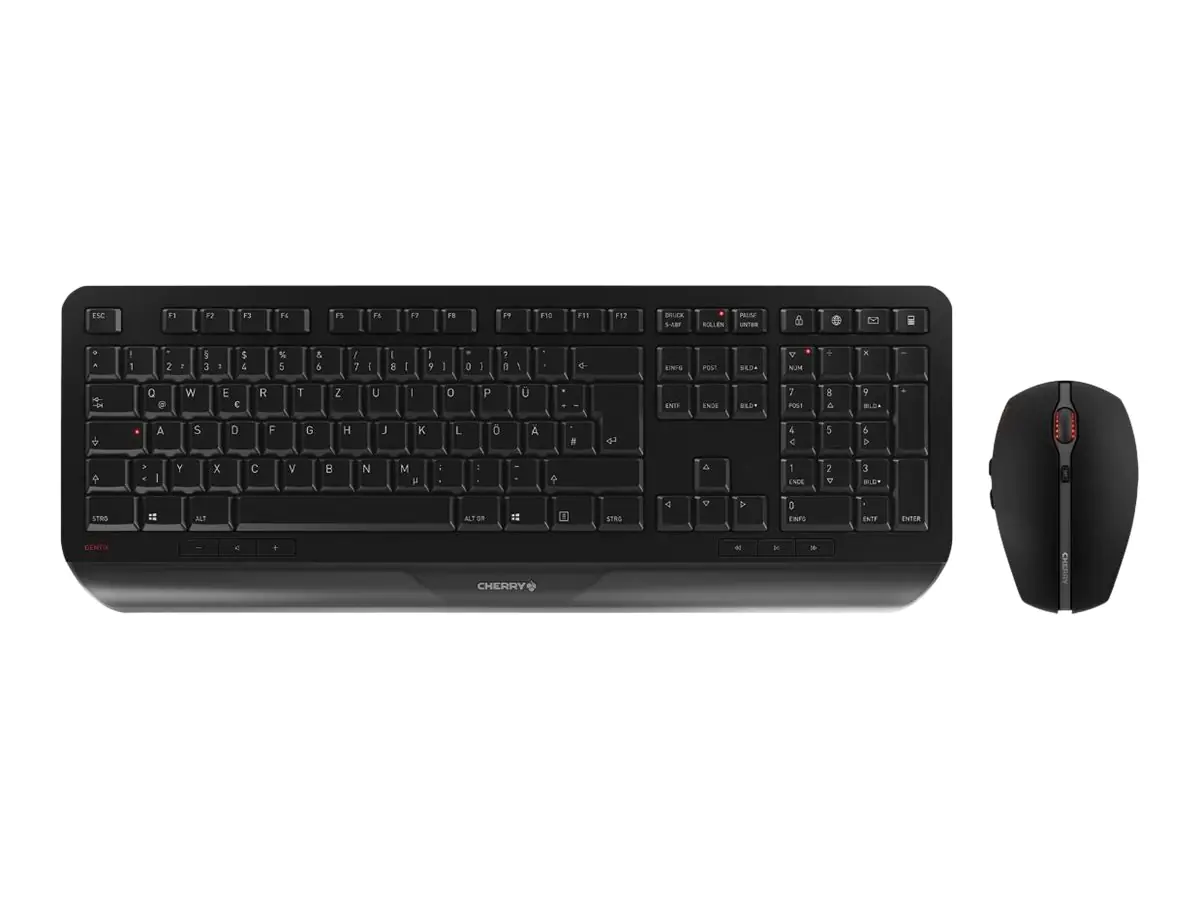 CHERRY GENTIX DESKTOP - Tastatur-und-Maus-Set - kabellos - 2.4 GHz - Deutsch - Schwarz CHERRY GENTIX DESKTOP - Tastatur-und-Maus-Set - kabellos - 2.4 GHz - Deutsch - Schwarz